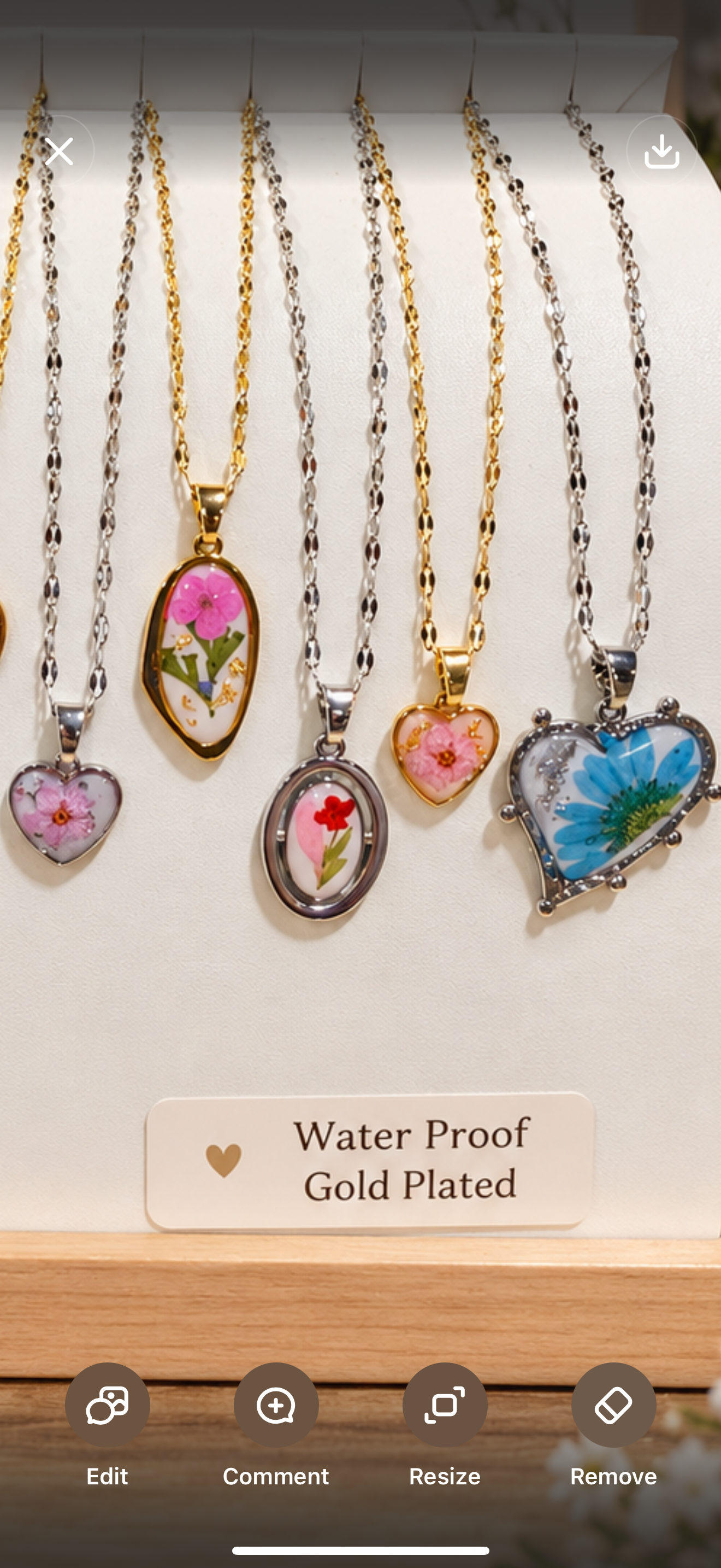 🩷 Pink Wildflower irregular Necklace