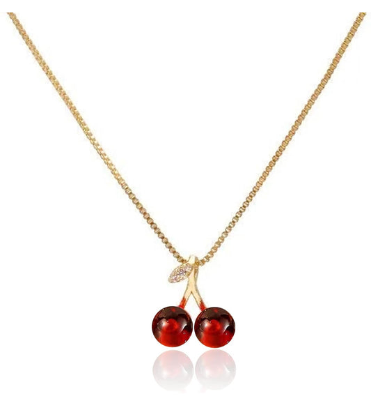 Cherry Necklace - Melissa Art Collection