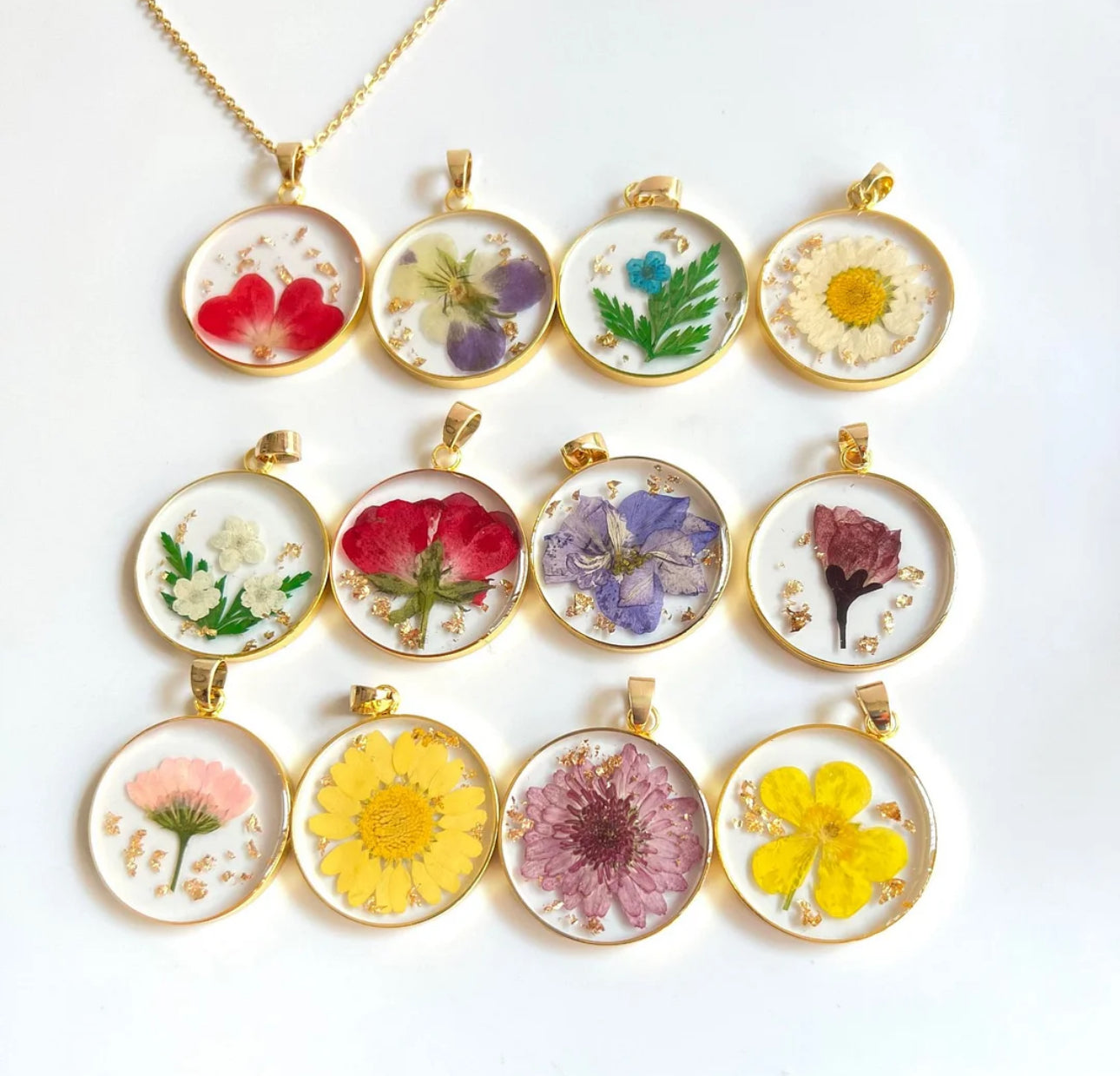 Birth Month Flower Keychains - Melissa Art Collection